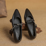 コリアン™ ポインテッドトゥフラットシューズ