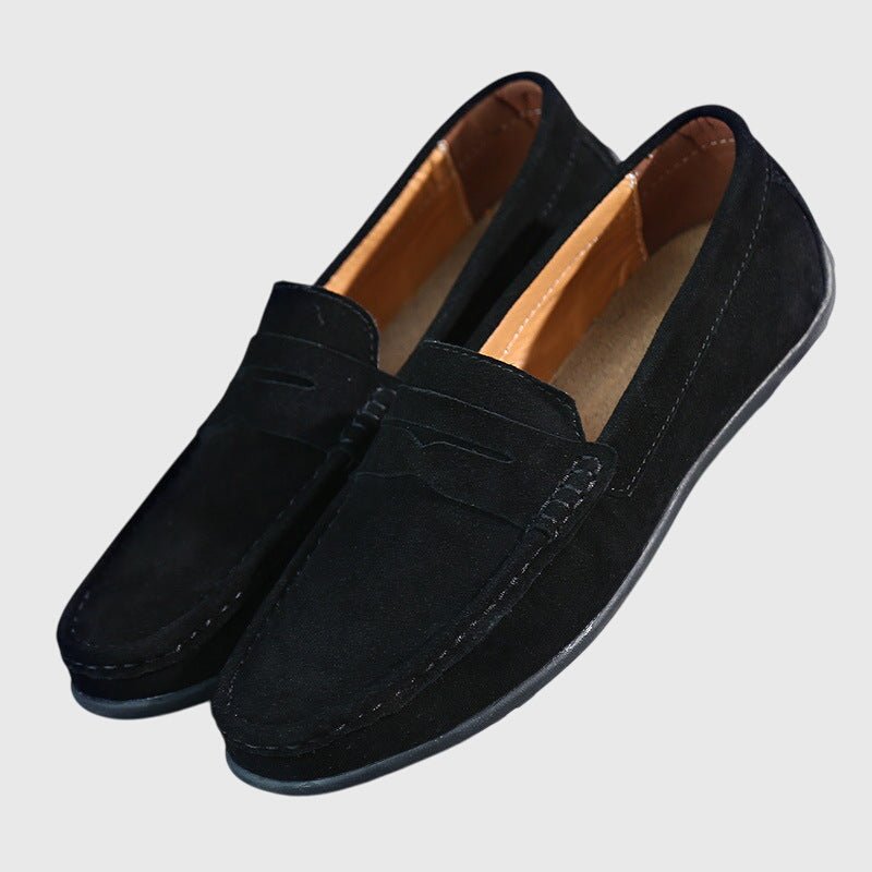 Rike | ボルドー色の装飾ステッチ付きモカシン