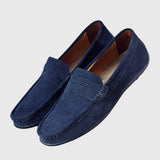 Rike | ボルドー色の装飾ステッチ付きモカシン